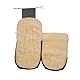Merauno® Baby Lammfellfußsack Kinderwagen Fellsack kuscheliger Buggy Kinderwagen-Fußsack aus Fell Wind und Wasserdicht Universal 90×50cm (Hellgraue Melange)