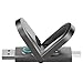 Netac 512GB Portable External USB Solid State Drive Type-c and USB 3.2 Dual Interface, up to 1,000MB/s for Data Storage, Expansion of Storage for Photos/Videos/Music/Files, US9