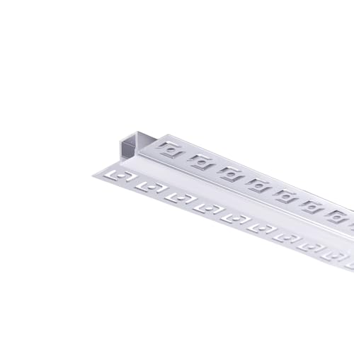 Perfíl de Aluminio para Empotrar Escayola/Pladur Tira Led 9mm - 1M | Greenice