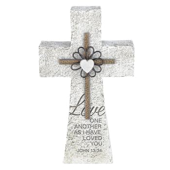 Mardel John 13:34 Love One Another Resin Wall Cross, 10