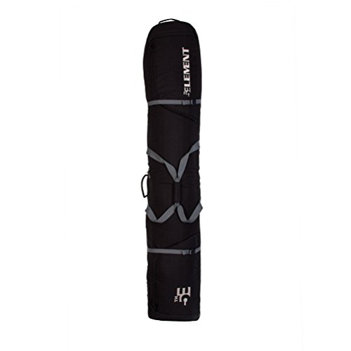 5th Element Bomber Double Wheeled Ski Bag 2020-190/Black-Silver