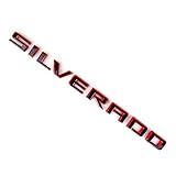 1Pc 19-22 Silverado Redline Tailgate Letter Logo Emblem Badge Sticker Z71 LT LTZ Black Red Replacement for Silverado