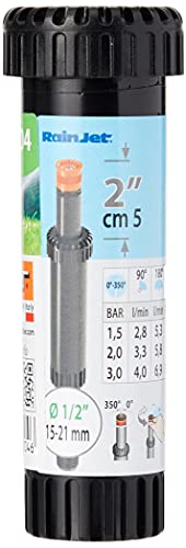 Claber 90004 - Pop-up regolabile da 0° a 350° escursione dal terreno di 2', colore Nero