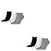 Produktbild PUMA 6 Paar Sneaker Invisible Socken Gr. 35-49 Unisex für Damen Herren Füßlinge, Farbe:882 - grey/white/black, Socken & Strümpfe:43-46