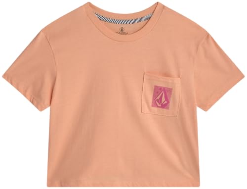 Image of Volcom Girls Shirts - Casual Crewneck Short Sleeve Graphic Tee Trendy Tops - Breathable Girls Summer Clothes