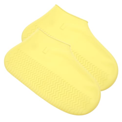 Cabilock Thickened Waterproof Shoe Covers for Women Men Anti-skid Rain Boot Covers Reusable for Outdoor Cycling Skiing