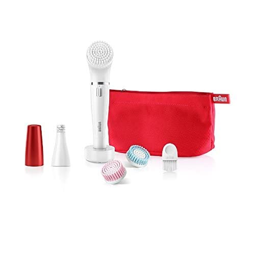 Braun Facespa 852 (Japanese Edition) Women's Miniature Epilator, Electric Hair Removal, With 2 Facial Cleansing Brushes, Beauty Pouch And Stand #TOP5