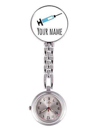 Hospitrix s Relógio de bolso de quartzo ideal enfermeiros com gravura! (Vários modelos), Seringa