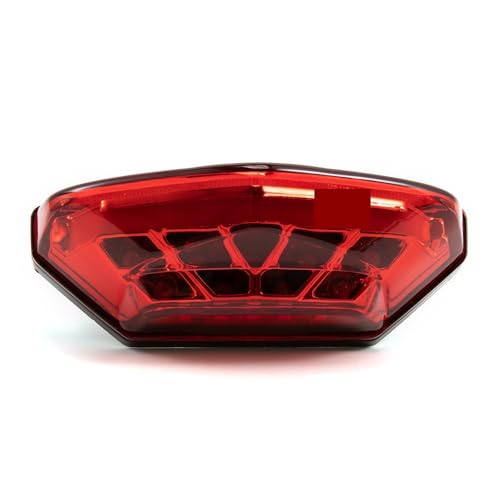 Luz de freno trasera con luz de circulación diurna de alta visibilidad 12V para scooter 6
