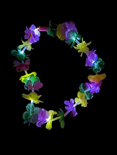 The Electric Mammoth LED Light Up Hawaiian Leis (Mardi Gras)