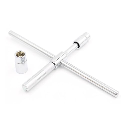 BTtime 十字レンチ 分解式 クロスレンチ 工具セット タイヤ交換工具 高速回転 空転 フリーグリップ 分解 収納 コンパクト スムーズ 回転 早回し スピーディーにタイヤ交換 車用 メンテナンス 17mm/19mm/21mm/23mm