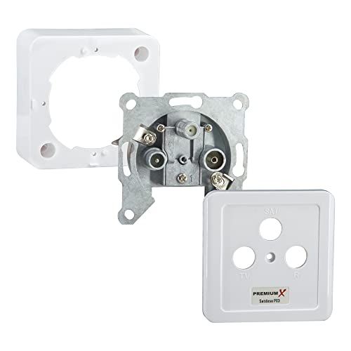 PremiumX 7X PX3 Presa per Antenna, Presa a 3 Vie