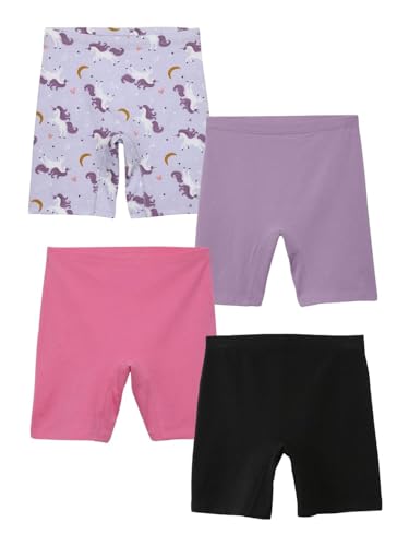 Image of mackly Girls Inner Shorts (Pack of 2) | 2-in-1 Seamless Panty Shorts with Gusset | Soft Breathable Base Layer for Dresses, Skirts