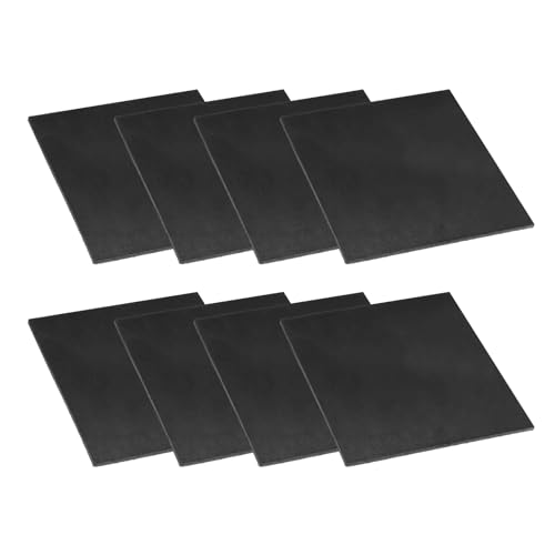 PATIKIL ゴム製 ソリッドアンチバイブレーションパッド 8個60mm x 2mm厚 ゴム製スクエアワッシャー マルチパーパスガスケットパッドブッシングスペーサー HVACコンプレッサーエアコン用 黒