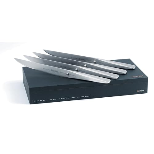 Set Cuchillos Cocina 4 Piezas Acero Inox