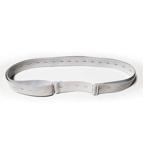 Locking Belt Adjustable Men Women Shirt Holder Belt Wrinkle-Proof Shirt Stay Best Belt(white)