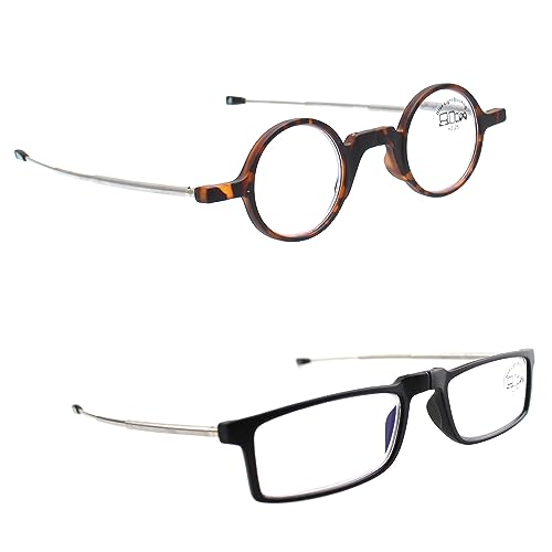 Image of Folding Combo Pack Earth Reading Glasses + Orbit Reading Glasses - Blue Cut Lens With Antireflection For Men & Women +1.00 To +3.00 Power