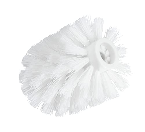 WENKO DIE BESSERE IDEE Set Toilet Brush Head with Adaptor, White, Ø 8 cm