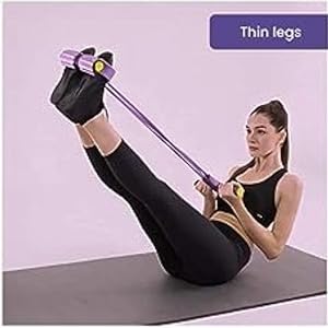 Image of Tummy Trimmer Ab Exerciser for Men & Women, Yellow | Latex Waist & Body Toner, Bicep Builder, Home Gym Exercise Equipment