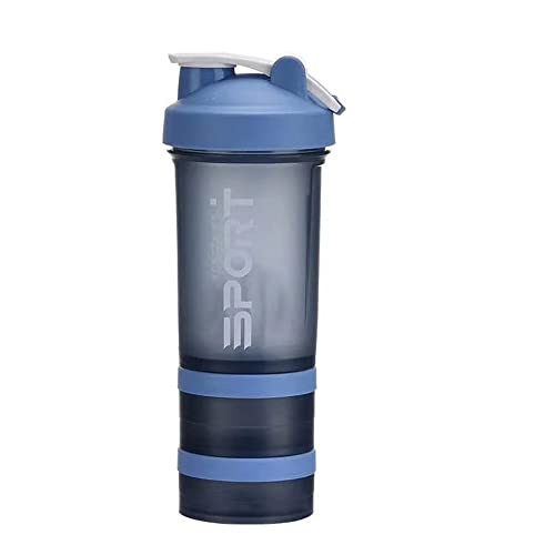 Khanjuan 16.9 oz Shaker Bottle, Great for Protein Shakes and Pre-workout, Shaker Cup for Protein Shakes, Fitness Sports Water Cup (Blue)