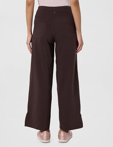 Image of BlissClub AM:PM Cotton Wide Leg Pants - Lite, Cotton Pants, Wide Waistband, Slit at Hem, Side Pockets, Regular (for Women Upto 5'4 ft)