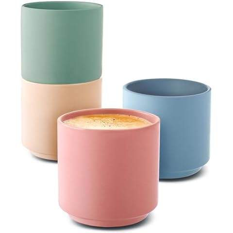 Cosumy Stackable Pastel Espresso Cups Set Cover