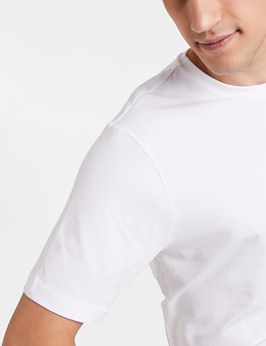 Image of Amazon Brand - Symbol Men's Solid Cotton T Shirt | Round Neck | Half Sleeve | Plain-Regular Fit (Available in Plus Sizes)