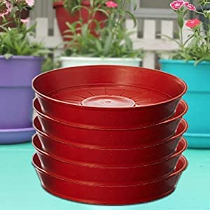 CosaCentrum Plastic Gamla/Planter/Pot with Bottom Plate/Tray, 12 inch | Plant Container Set | Indoor/Outdoor Balcony Flower Pot | Drip Trays Planter | Plastic Pots with Saucers | 4 Pcs (B0BV9W7FBQ) Amazon Price History, Amazon Price Tracker