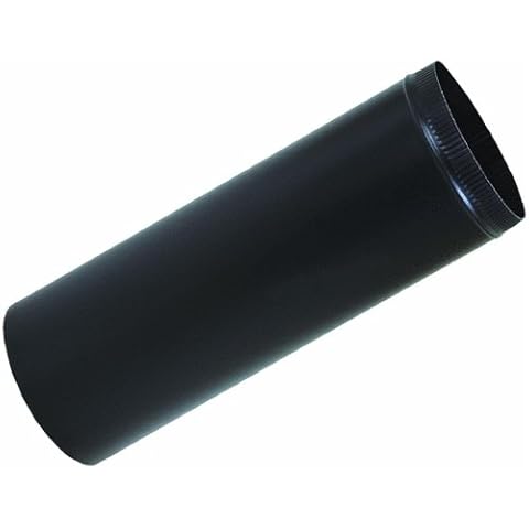 UNITED STATES HDW BM0344 4" x 24" 28GA Pipe, Black Cover
