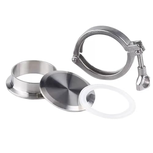 Sanitary SS304 Tri Clamp End Cap Set - 1.5