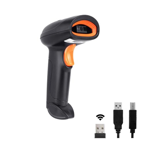 Image of PX40 Wireless 2.4GHz 2D & 1D Barcode Scanner (QR Code & Barcode) | Wired & Wireless(Rechargeable) Connectivity | Strong ABS Body | 1 Year Warranty (B29)