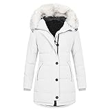 Warm und winddicht: Die Parka-Jacke mit winddichter Kapuze und abnehmbarem Kunstfellbesatz ermöglicht es Ihnen, Ihren Schutz oder Ihren Look individuell anzupassen. Die Kapuze bietet maximale Wärme und schützt Sie vor Wind und Schnee. So bleiben Sie den ganzen Winter über warm und gemütlich.