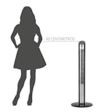 Ventilador Torre Spirit Maxximos Elegant TS900 Preto Prata 127V glide