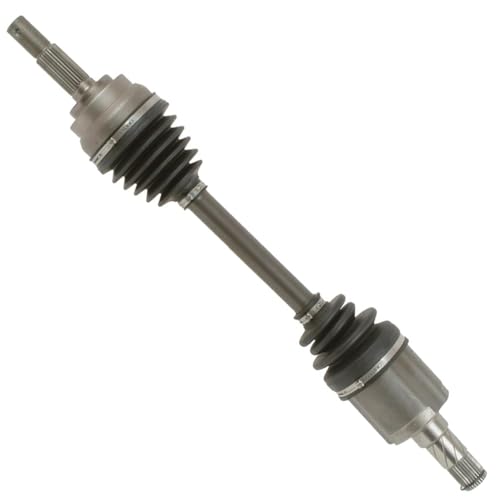 Image of Detroit Axle - 2.5L Front Left Knuckle CV Axle for 2002-2006 Nissan Altima [Automatic Transmission; NON-ABS Brakes] 2003 2004 2005 Replacement Steering Knuckle with Wheel Bearing Hub CV Axle Assembly