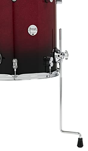 Pdp By Dw 7-Piece Concept Maple Shell Pack With Chrome Hardware Red To Black Fade #TOP4