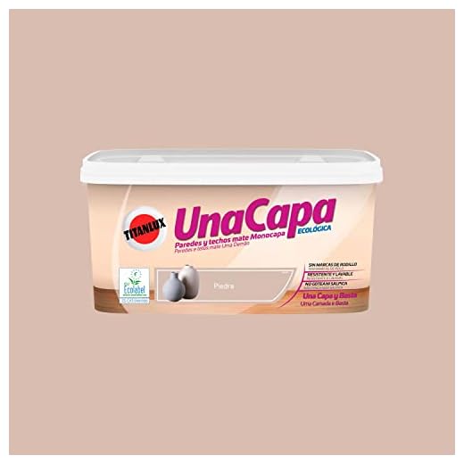 Titanlux Una Capa pintura para paredes Piedra 4 L
