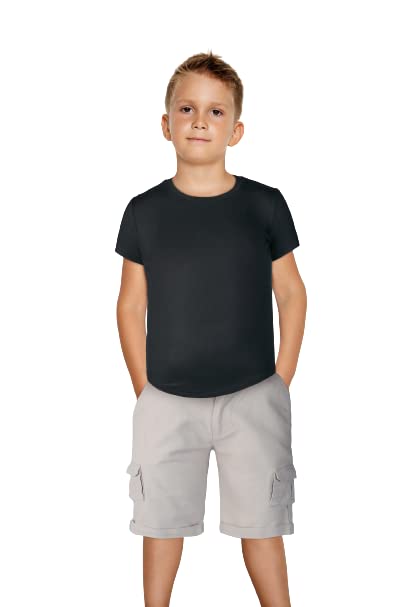 Image of Gini & Jony Boys Yellow Solid Cotton Elasticated Bermuda