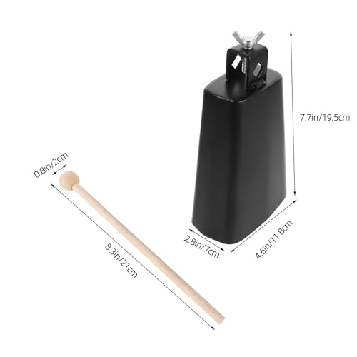 Abrazadera ajustable de metal PRETYZOOM para cowbell con sujeción para aro de bombo, soporte de hardware para percusión y accesorios para soportes de batería miniatura 2