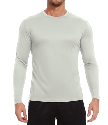 6/7 Pack Men Dry Fit Workout Long Sleeve Athletic Gym UPF SPF UV Sun Protection Quick Dry Lightweight Shirts2