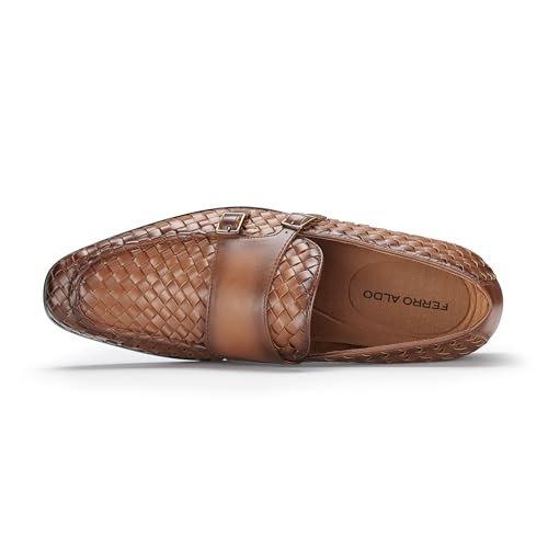 Image of Ferro Aldo Men's Dress Loafer Collection | Modern & Classic Slip-On Styles | Available in Suede, Woven, and Wholecut