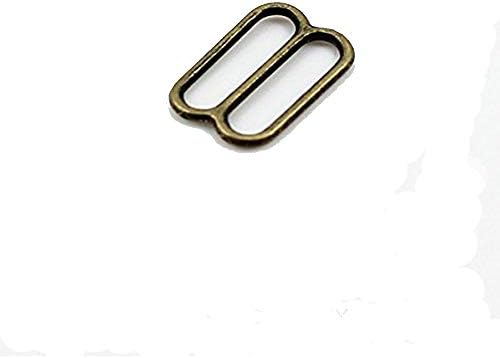 20set Metal Antique Bronze Lingerie Hardware Sewing Clips Hooks Eye for Bra Strap 11mm Sewing Accessories WB84 image 5