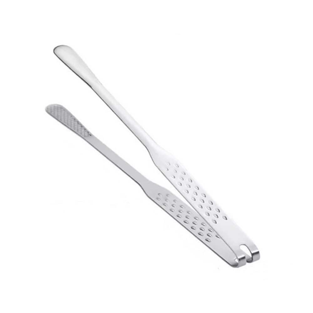 Pinces de Cuisine Pinces de cuisine en acier inoxydable for usage domestique et commercial pour la Cuisson des Steaks(28x1.5cm)