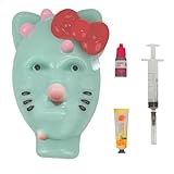 Pimple Popping Toy, Squishy Fidget Toys Pimple Popping Fidget Toy with Filler Tools Weird Alien Pimple Popping Novelty Stress Relief & Reusable & Self-Filling for Adults & Teens