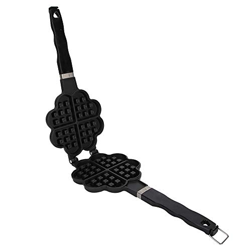 Gaufrier double face, moule à gaufres en forme de cœur, fabricant de cônes de gaufres, gaufrier antiadhésif, plateau de cuisson, accessoires de cuisson à domicile pour le gaz