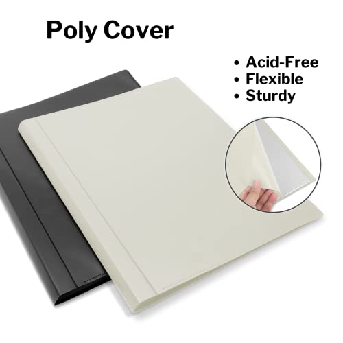 Dunwell Binder With Plastic Sleeves 12-Pocket (2 Pack, Ivory) - Presentation Book, 8.5 X 11 Portfolio Folder With Clear Sheet Protectors, Displays 24-Page Documents, Certificates, Important Papers #TOP3