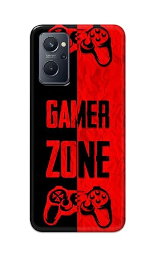Image of Printed Hard Back Cover Case for Realme 9i 4G Back Cover (Gamer Zone) -1111
