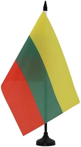 AZ FLAG Lithuania Table Flag 21x14cm - Lithuanian Dispatch Flag 1...