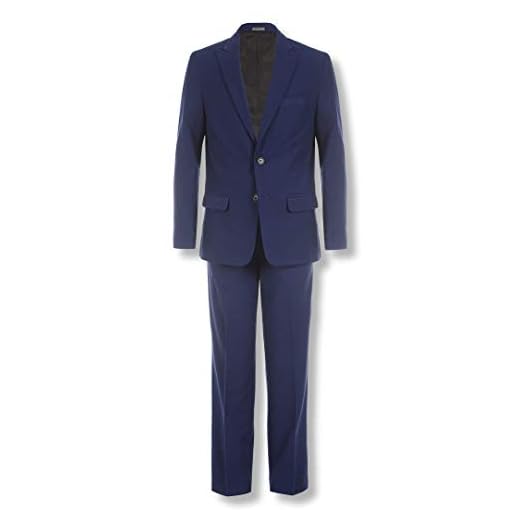 Calvin Klein Big Boys' 2-Piece Formal Suit Set, Infinity Blue, 12