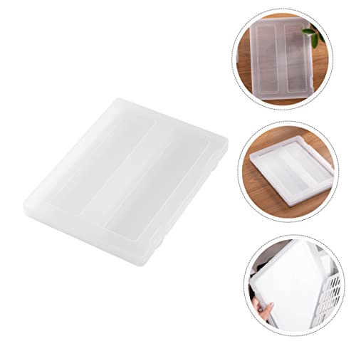 Operitacx 2 Peças Caixas Caixa De Armazenamento De Arquivo Recipiente De Plástico Recipiente Transpa