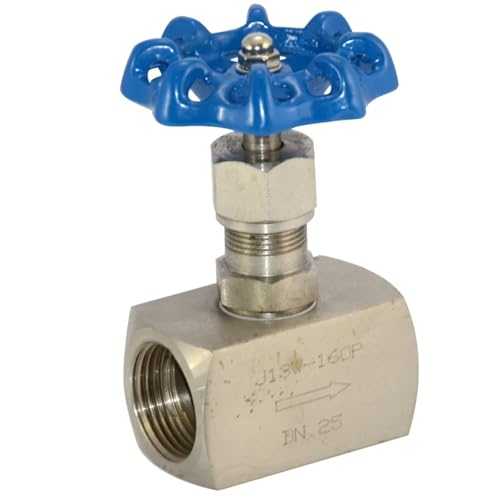 Vanne à pointeau 3/4 BSP inox 304 haute pression régulation débit femelle
